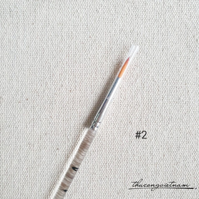 Cọ tỉa màu nước đầu tròn thân trong #2