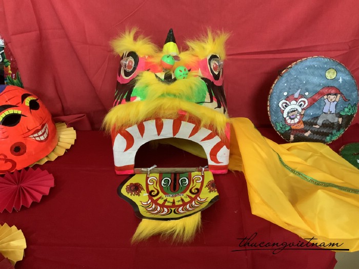 Đầu lân Mini cho bé (22x25x30cm)