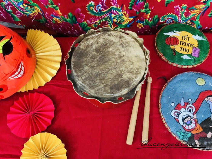 Trống gỗ bọc da trâu 