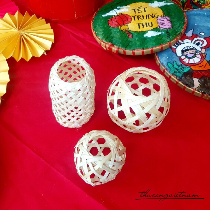 Lồng đèn rọ tre trơn 
