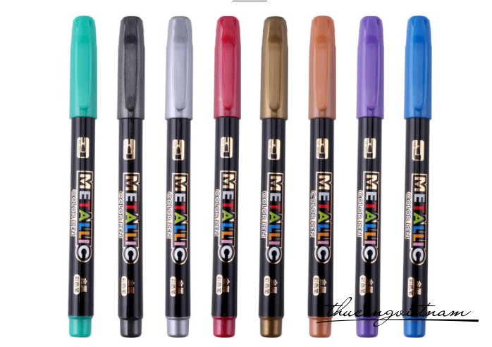 Vỉ bút nhũ 8 màu Metalic - Color Pen