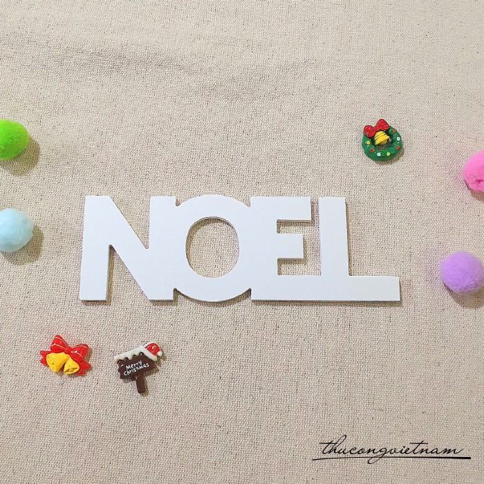 Foam chữ cái 15x1cm - Chữ Noel