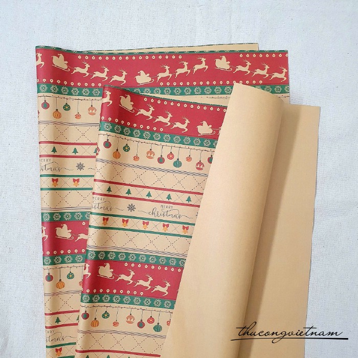 Giấy Kraft Giáng Sinh M21 (72*51cm)