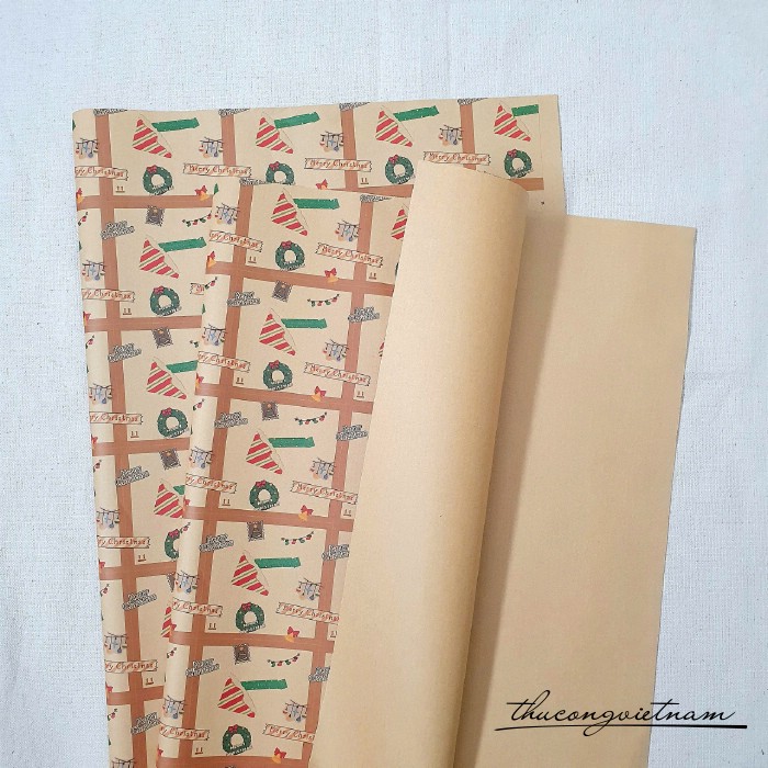Giấy Kraft Giáng Sinh M29 (72*51cm)
