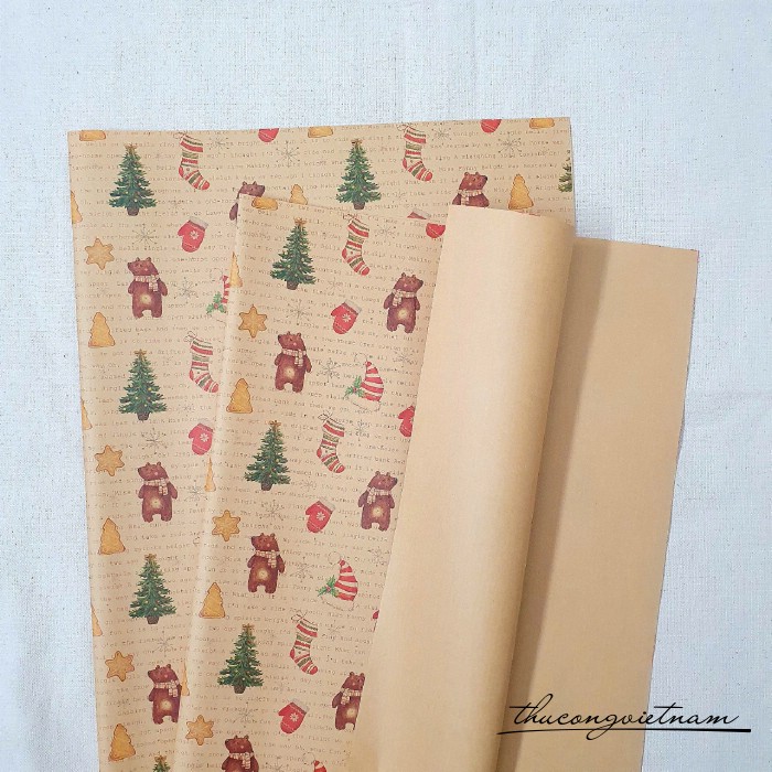Giấy Kraft Giáng Sinh M31 (72*51cm)