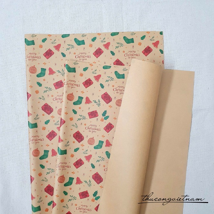 Giấy Kraft Giáng Sinh M35 (72*51cm)