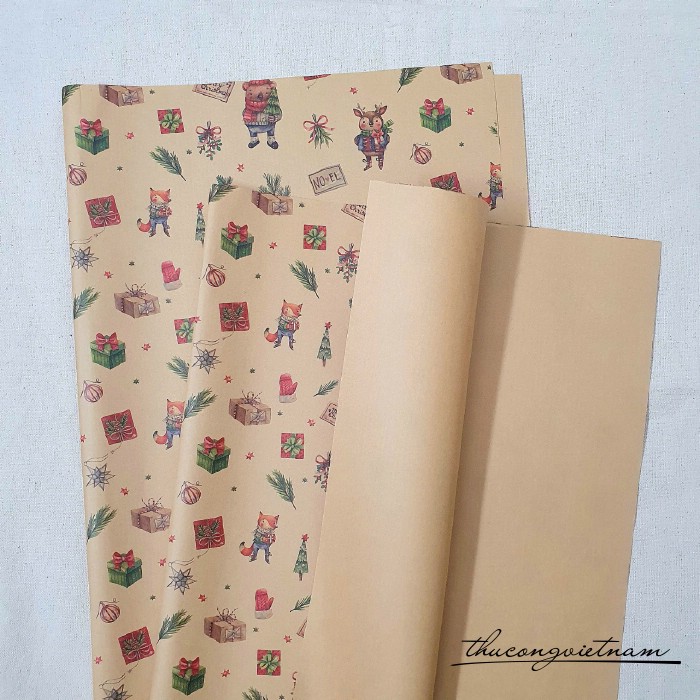 Giấy Kraft Giáng Sinh M38 (72*51cm)