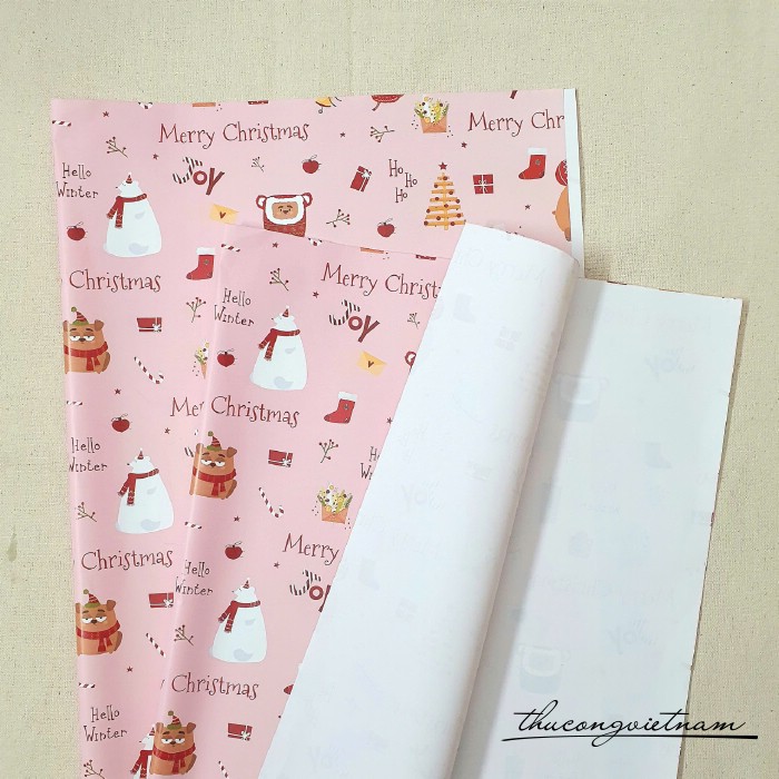 Giấy gói quà Giáng Sinh - Mẫu 58