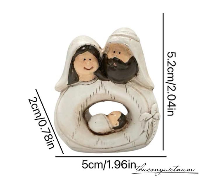 Bộ Tượng Chúa sinh ra đời M1 (2*5*5.2cm)