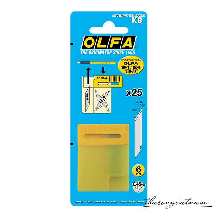 Hộp lưỡi dao Olfa KB