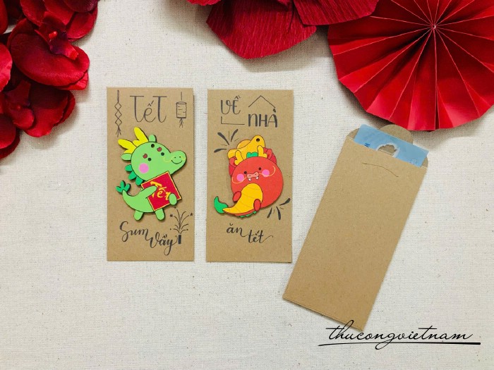 Set 2 bao lì xì Handmade mẫu 42