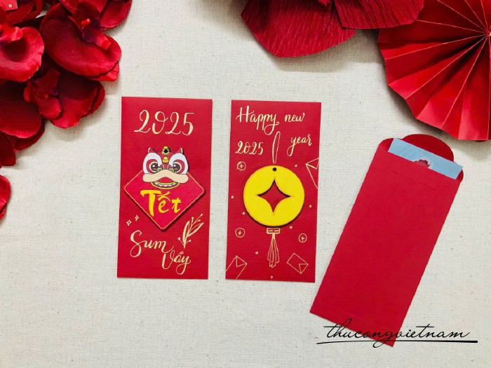 Set 2 bao lì xì Handmade mẫu 51