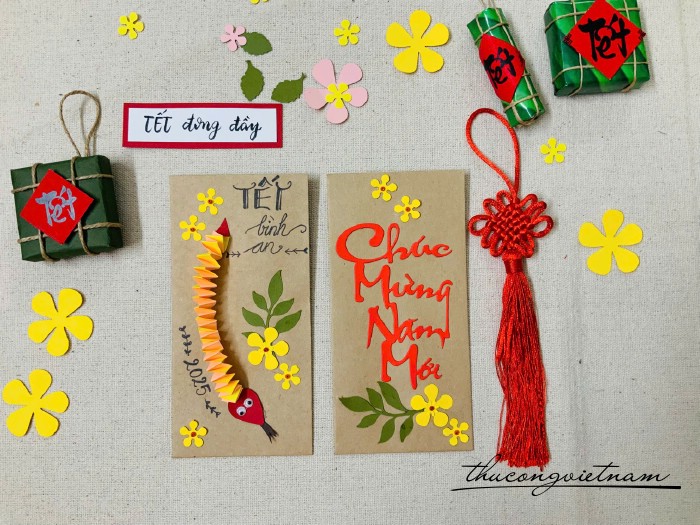 Set 2 bao lì xì Handmade mẫu 56