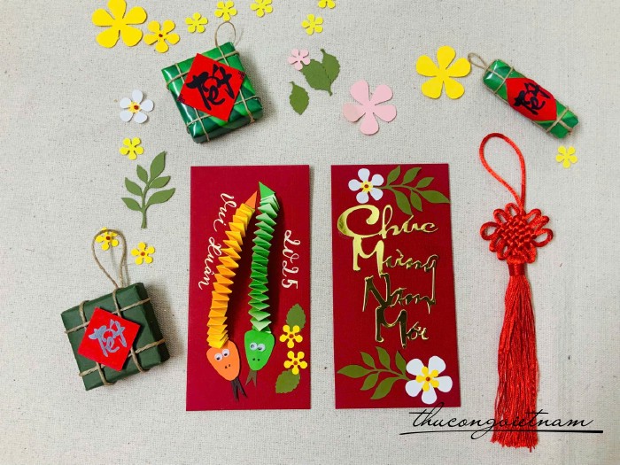 Set 2 bao lì xì Handmade mẫu 58