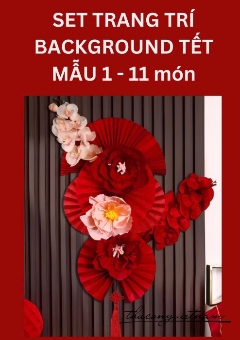 Set trang trí Background Tết (5 mẫu)