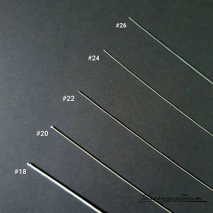 Kẽm cành bạc dài 40cm 50 cây (đủ size)
