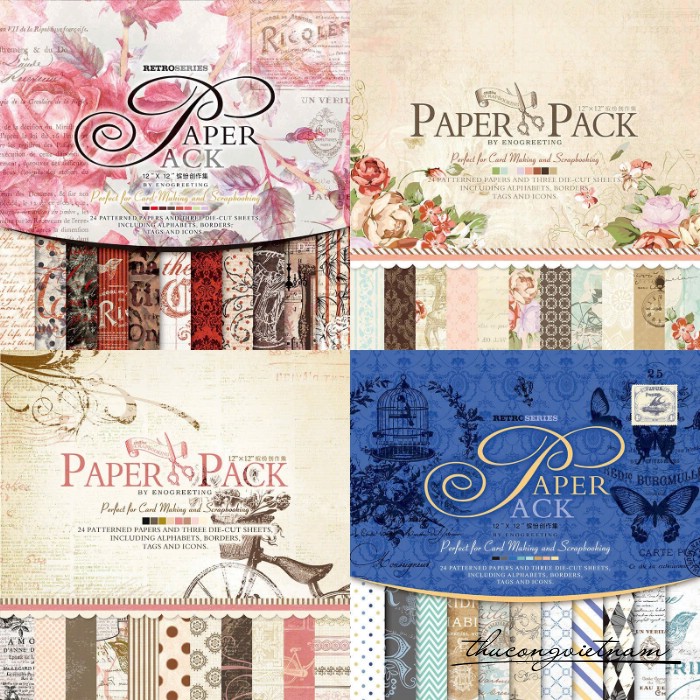 Giấy Paper Pack 30x30cm (nhiều mẫu))
