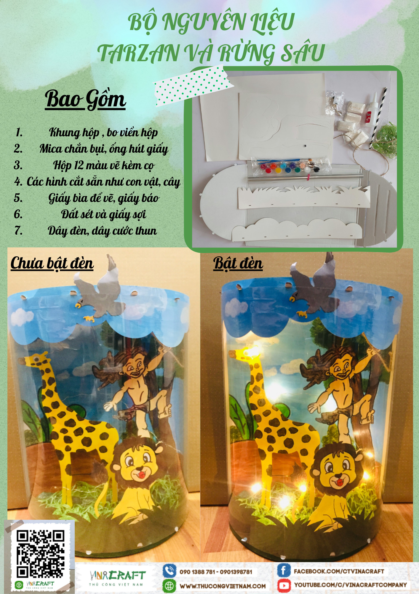 Bộ nguyên liệu tarzan và rừng sâu