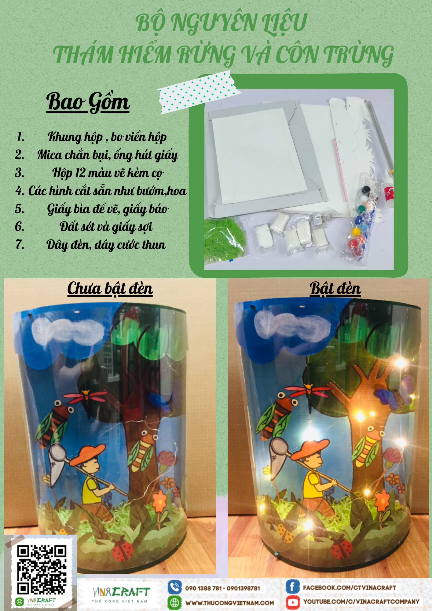 Bộ nguyên liệu thám hiểm rừng và côn trùng
