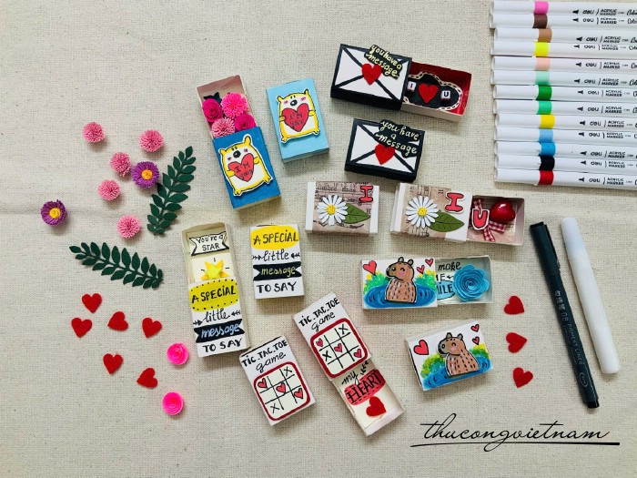 Hộp diêm thông điệp ( set 3 hộp)