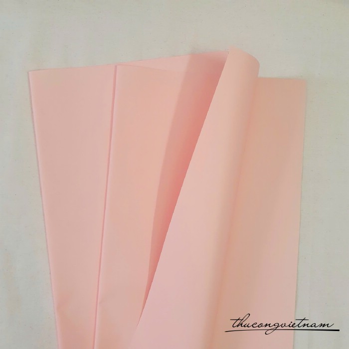 Giấy bóng mờ trơn 1 mặt khổ 58*58cm - Màu cam