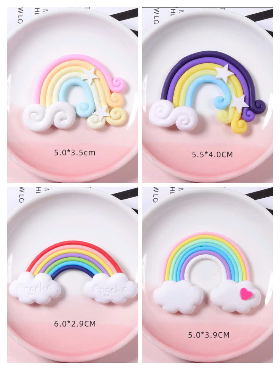 Mô hình nhựa trang trí - Cầu vồng 5cm (2 cái)
