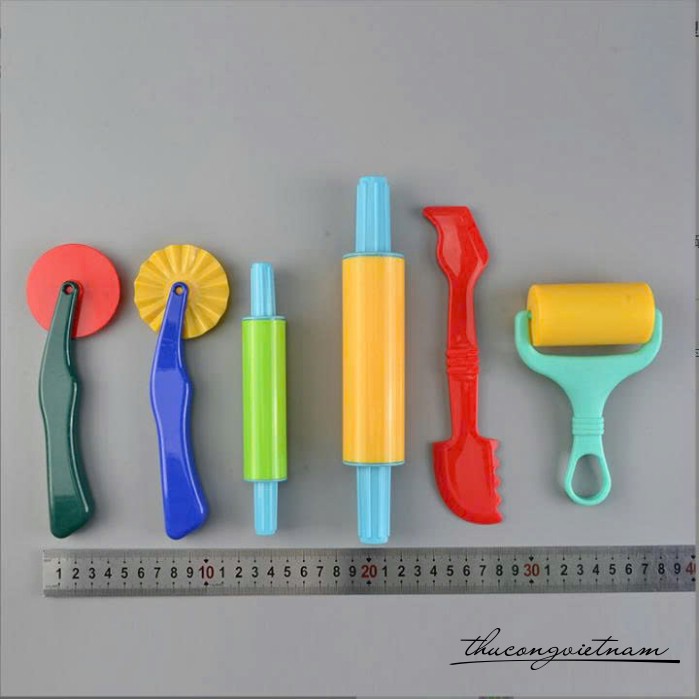 Bộ dụng cụ 6 món làm đất sét (18cm)