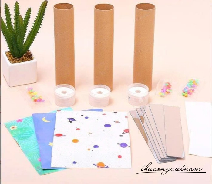 Bộ nguyên liệu làm kính vạn hoa xoay