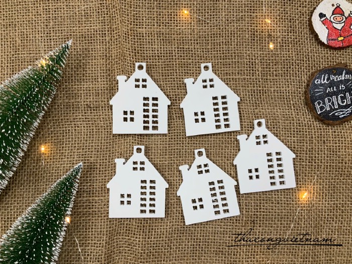 Foam trơn trang trí, họa tiết cắt sẵn - Ngôi nhà