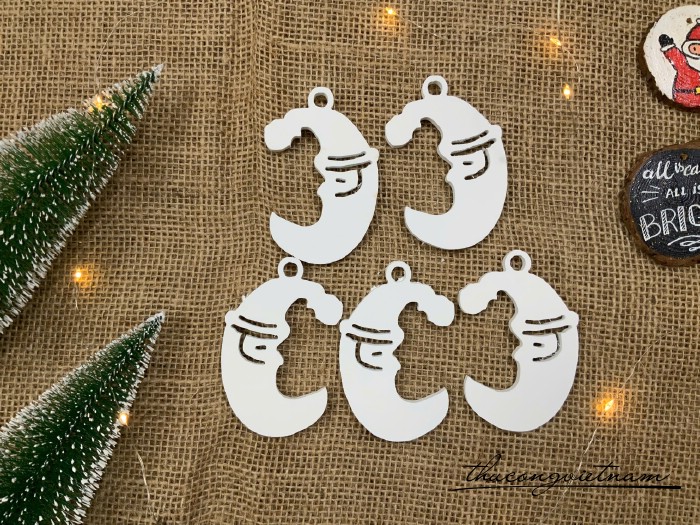 Foam trơn trang trí, họa tiết cắt sẵn - Trăng khuyết 