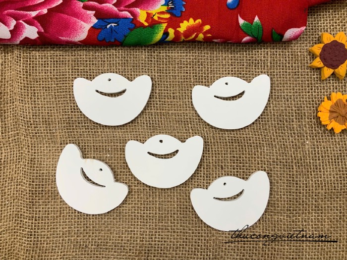 Foam trơn trang trí, họa tiết cắt sẵn - Thỏi vàng