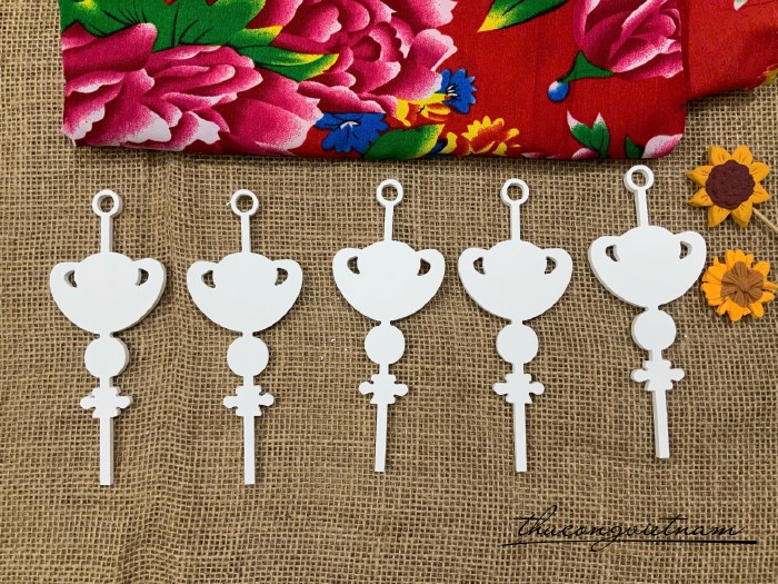 Foam trơn trang trí, họa tiết cắt sẵn - Liễng Tết 1