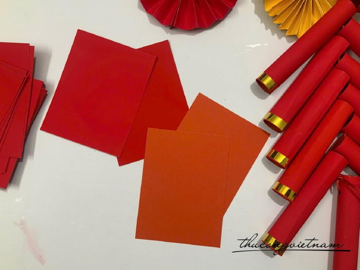 Giấy Làm Pháo Trang Trí Tết 10×13cm (24 Tờ)