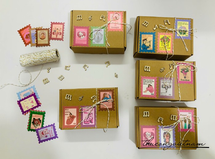 Hộp Giấy Kraft Nắp Gài Handmade (15*10*5cm)