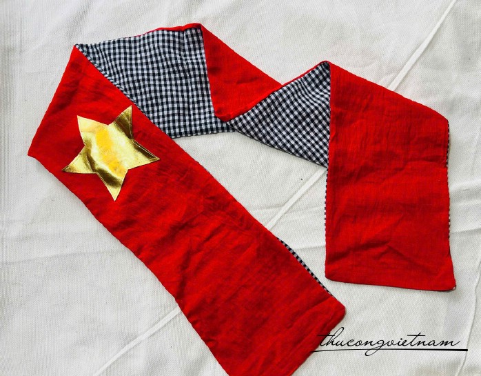 Khăn rằn vải Việt Nam (16x142cm)