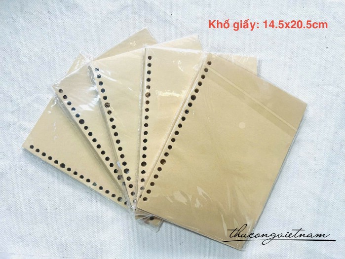 Xấp giấy Kraft rời 14.5x20.5cm - 60 tờ