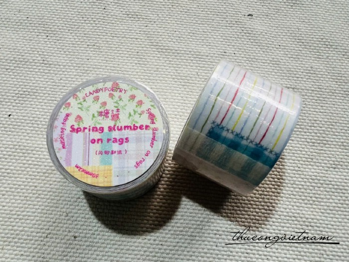 Băng keo giấy giả vải 2m bản 3cm 