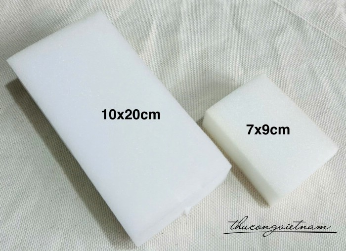 Mút trắng thường (size 10x20cm, 7x9cm)