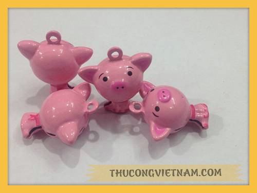 Lục lạc heo hồng tai to loại nhỏ