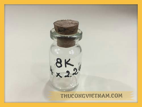 Hũ thủy tinh nút bần 4*2.2