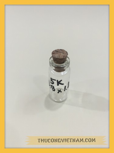 Hũ thủy tinh nút bần 2.9*1.1