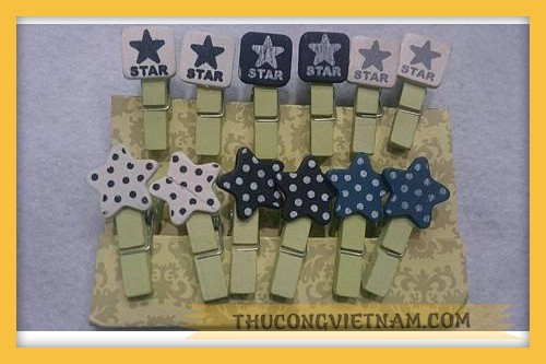Kẹp gỗ Star 2 vỉ 10 cái