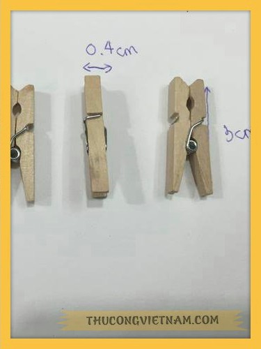 Kẹp gỗ 3*0.4cm
