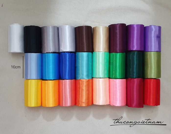 Ruy băng lụa bản to 10cm