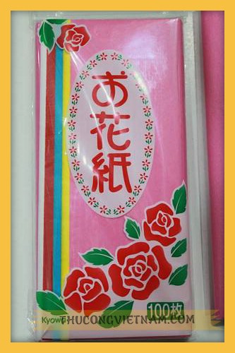 Giấy mỏng nhật làm cầu hoa Tissue Pompom