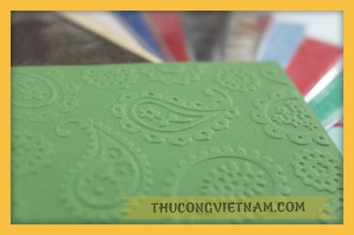 Giấy gân hoa văn nổi 08
