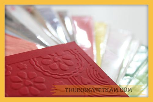 Giấy gân hoa văn nổi 09