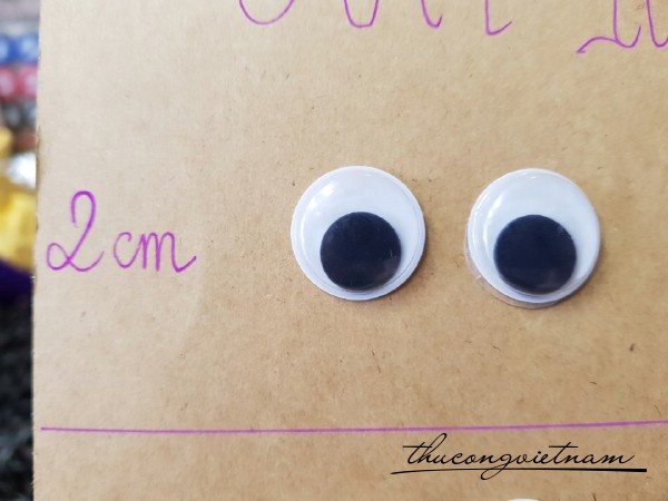Mắt lúc lắc 2 cm 2 cái