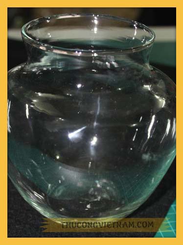 Lọ thuỷ tinh chậu cổ cao S4