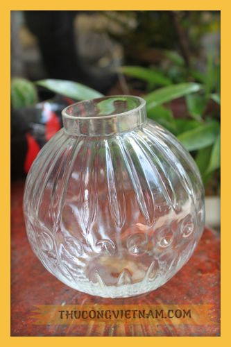 Lọ thủy tinh giỏ đựng S18